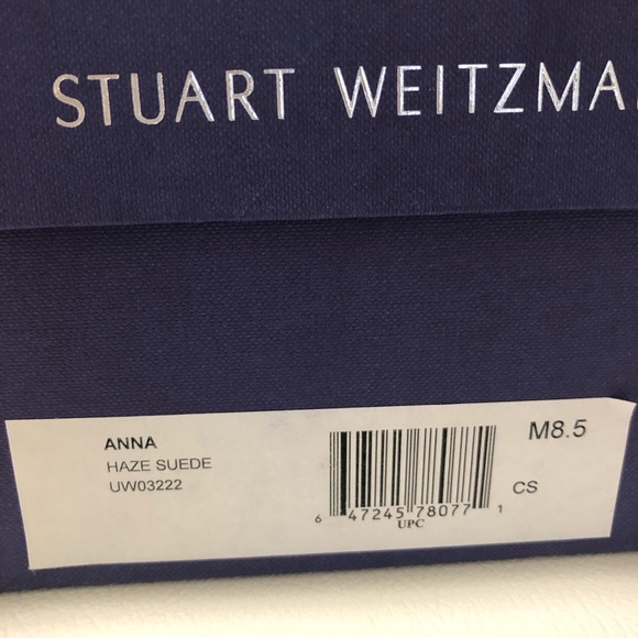 Stuart Weitzman Anna suede wedges in Haze size 8.5. - Picture 4 of 9
